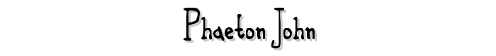 Phaeton John font